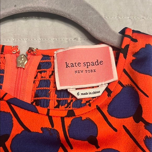 Red Polka Dot Midi Dress with 3/4 Bishop Sleeve - Picture 2 of 5